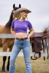 SILWEAR SUMMER CROPTOP ALEKSA MONTANA VIBE  Koszulka jeździecka z krotkim rękawem termoaktywna