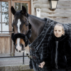 KENTUCKY SHEEPSKIN SHIPPING Kantar obszyty futrem dla konia 