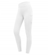 ELT ELLA Bryczesy/Legginsy jeździeckie z silikonowym lejem BIAŁE