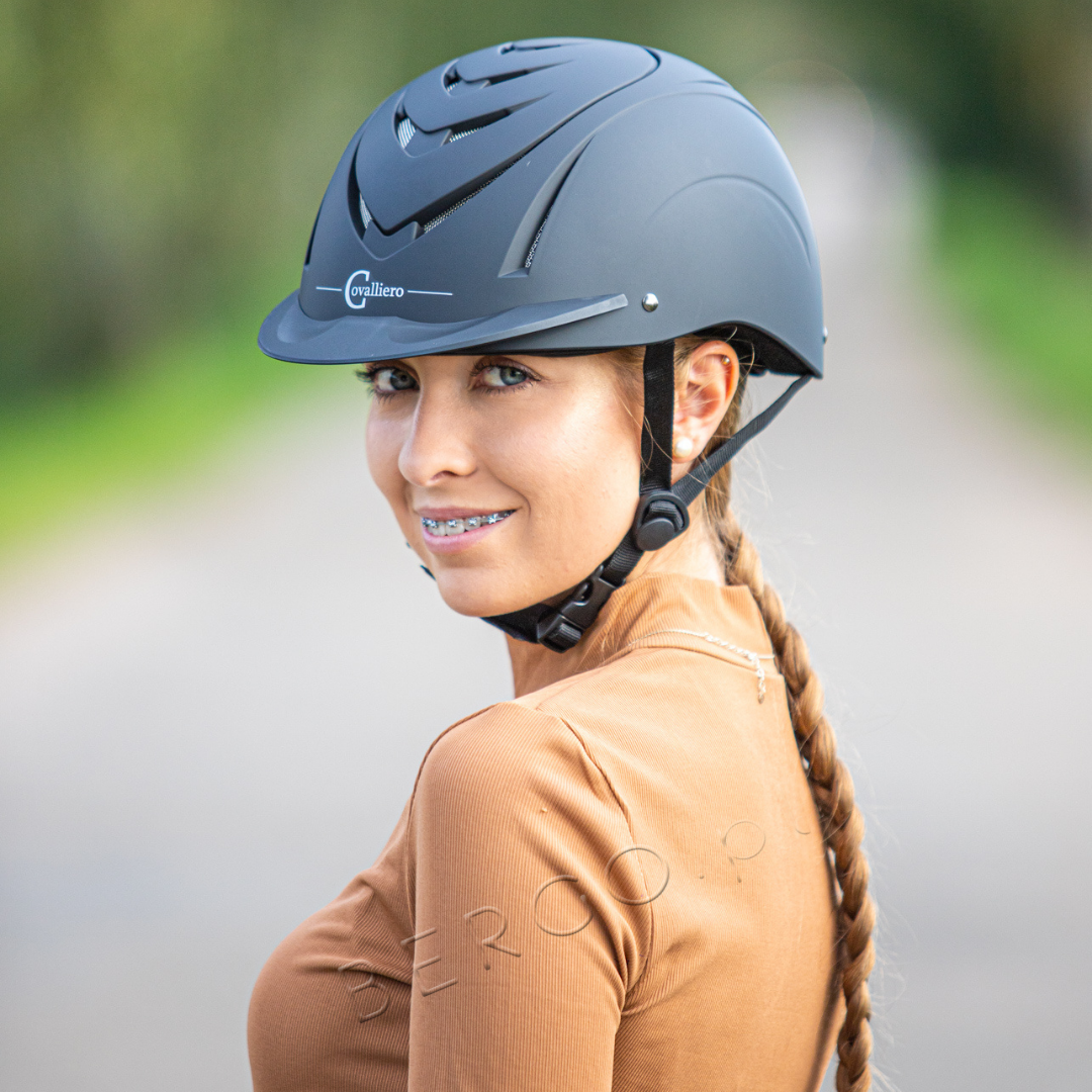Casco Da Equitazione Per Bambini Inzopo - Regolabile, Ventilato, Sicuro, Per Circonferenza Testa 48-54cm - Foto 11