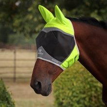 SHIRES EQUESTRIAN PRO HI-VIZ Maska przeciw owadom dla konia