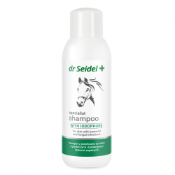 DR SEIDEL + Szampon dla koni z jodoforami do skóry z grzybiczymi i bakteryjnymi stanami zapalnymi