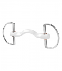 BERIS KONNEX Wędzidło D-ring plastikowe/syntetyczne profilowane 24H