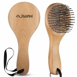 HuleHest WOOD Drewniana szczotka dla konia do grzywy i ogona