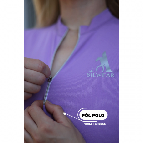 SILWEAR ALEKSA VIOLET GREECE Pół Polo  koszulka termoaktywna