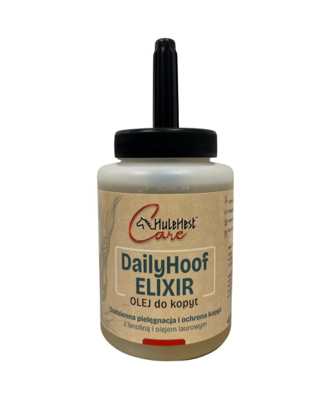 HuleHest Care DAILYHOOF ELIXIR Ochronny i nawilżający olej do kopyt 450ml