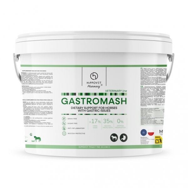 HIPPOVET PHARMACY GASTROMASH Kliniczny mesz dla koni wrzodowych 3kg