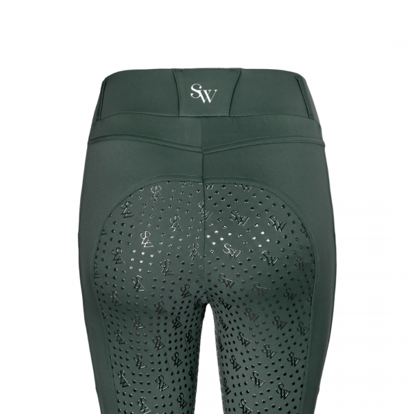 SILWEAR COMFORT PRO Legginsy jeździeckie z wysokim stanem i pełnym lejem silikonowym