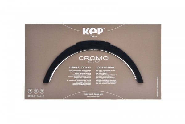 KEP ITALIA CROMO 2.0 TEXTILE BLACK/CHROME FRAME Kask jeździecki