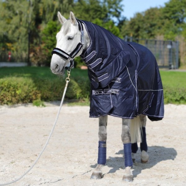 HORSENJOY ASPEN Derka padokowa/przeciwdeszczowa z kapturem zimowa  200g