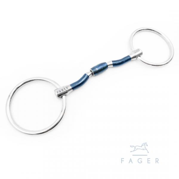 FAGER NILLS SWEET IRON BARREL LOOSE RINGS Wędzidło anatomiczne z łącznikiem