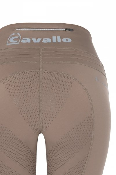 CAVALLO CAVALLIN Legginsy jeździeckie z wysokim stanem i pełnym lejem silikonowym