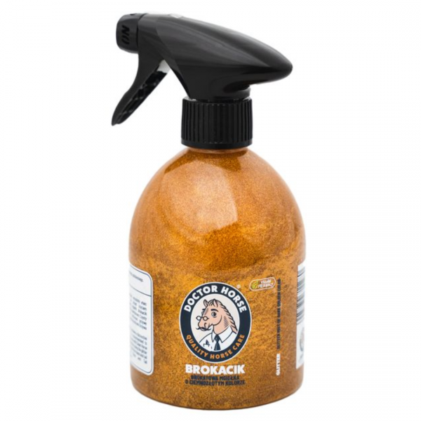 DOCTOR HORSE. BROKACIK Brokatowa mgiełka dla konia do sierści, grzywy, ogona i kopyt 500ml