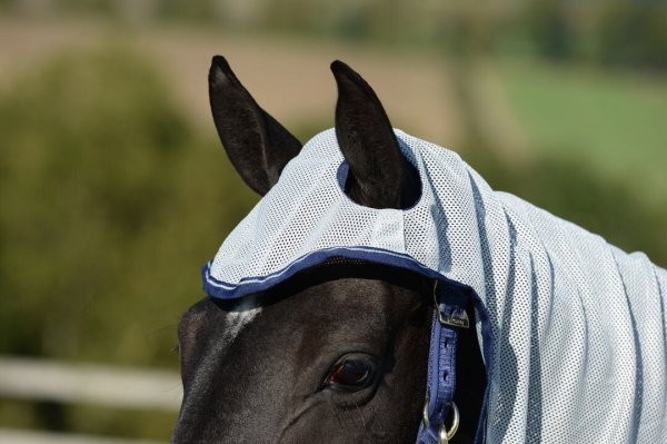  BUCAS BUZZ-OFF X Derka siatkowa przeciw owadom z kołnierzem i klapą pod brzuchem dla koni