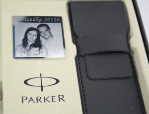 Mosiężna tabliczka do zestawów Parker +Twój GRAWER 