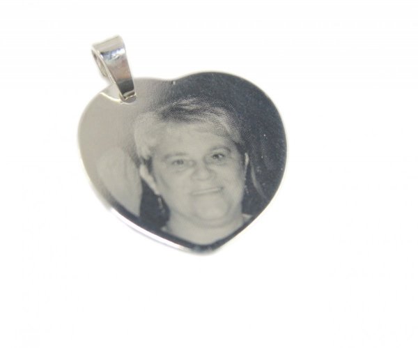 Zawieszka Srebro Serce 3 GRAWER Zdjecia+Etui