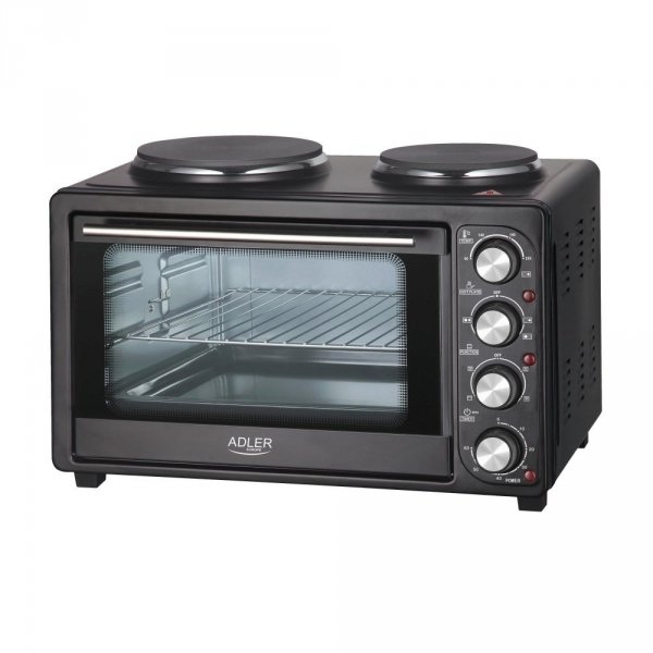 PIEKARNIK ELEKTRYCZNY ADLER 36L/2500W TERMOOBIEG ROŻEN KUCHENKA PALNIKOWA | AD6020