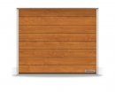 Brama RenoMatic 2750 x 2125 mm, Przetłoczenia M, Decocolor, Golden Oak + prowadzenie Z