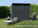 Domek ogrodowy z dachem jednospadowym „Berry” model „Classic” typ 2