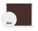 Brama LPU 42 2315 x 2080 mm, Przetłoczenia M, Silkgrain, kolor RAL 8028 brązowy + prowadzenie Z