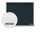 Brama RenoMatic 2500 x 2000 mm, Przetłoczenia M, Woodgrain, kolor RAL 7016 antracytowy + prowadzenie Z