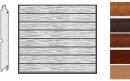 Brama LPU 42, 2440 x 1955, Przetłoczenia M, Decograin, okleina drewnopodobna