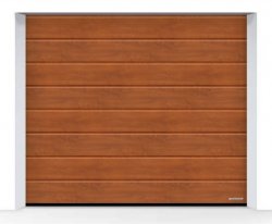 Brama LPU 42 5000 x 2000 mm, Przetłoczenia M, Decograin, Golden Oak + prowadzenie N