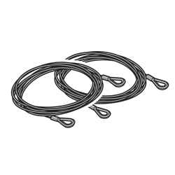 Linka do bram o wysokości 2250 mm, 2 sztuki