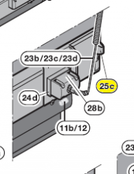 25c - Przełącznik sprężynowy L500 strona napędu
