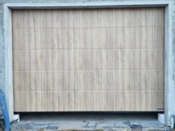 Brama LPU 42 3500 x 2375 mm, Przetłoczenia L, Duragrain, Turner Oak + prowadzenie Z