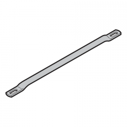 Profil łączący zamek z ryglem, L = 310 mm