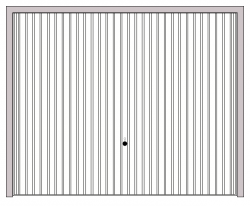 Brama uchylna N80, 2625 x 2125, wzór 902, kolor biały RAL 9016