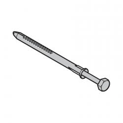 Kołek rozporowy 10 × 140 mm z podkładką U i śrubą SK, ocynkowany
