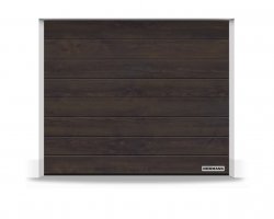 Brama RenoMatic 2315 x 2080 mm, Przetłoczenia M, Decocolor, Night Oak + prowadzenie Z