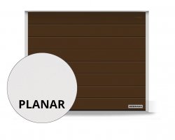 Brama RenoMatic 2500 x 2125 mm, Przetłoczenia M, Planar, kolor CH 8028 Matt deluxe brązowy + prowadzenie Z