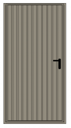 Drzwi przygarażowe Hormann wzór 902, 1000 x 2000 mm, kamienno-szare RAL 7030