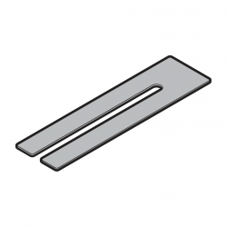 Zestaw płytek z nacięciem, 10 sztuk, 210 x 55 x 1 mm