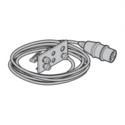 Kabel sieciowy z kołnierzem do sterowań 4xx R, 400 V, długość 1000 mm