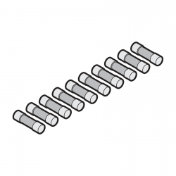 Hormann Bezpiecznik czuły 6,3 A / 250 V / T / H (opak. 10 szt.)