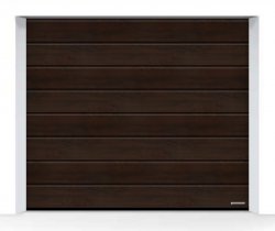 Brama LPU 42 2315 x 2080 mm, Przetłoczenia M, Decograin, Night Oak + prowadzenie Z