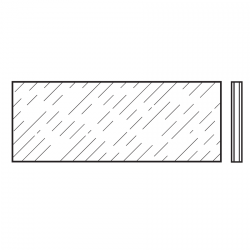 Wypełnienie z pianki PU, 16 mm, aluminium eloksalowane, gładkie, EU
