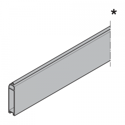 Dolny profil pancerza HG 75 TD, aluminium eloksalowane w kolorze czarnym, sprzedaż na metry