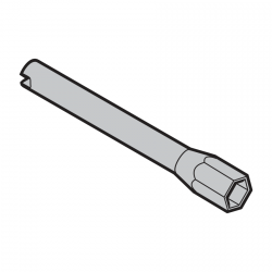 Adapter serwisowy i montażowy SMA z gniazdem sześciokątnym 13 mm do napędów DD17-DD65