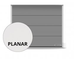 Brama RenoMatic 2500 x 2500 mm, Przetłoczenia L, Planar, kolor CH 9007 Matt deluxe szare aluminium + prowadzenie Z