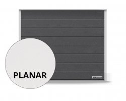 Brama RenoMatic 2375 x 2000 mm, Przetłoczenia M, Planar, kolor CH 703 Matt deluxe antracytowy z efektem metalicznym + prowadzenie Z