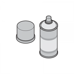 Spray w puszcze, 150 ml, kolor brązowy RAL 8028