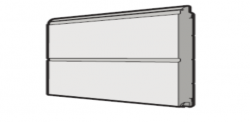 Panel pośredni bramy IsoMatic 42mm, przetłoczenie M 