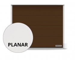 Brama RenoMatic 2750 x 2250 mm, Przetłoczenia L, Planar, kolor CH 8028 Matt deluxe brązowy + prowadzenie Z