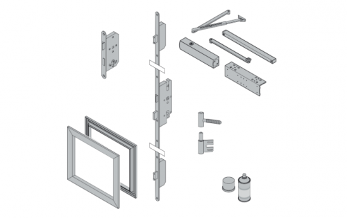 Drzwi wewnętrzne i drzwi o zwiększonej odporności na włamanie