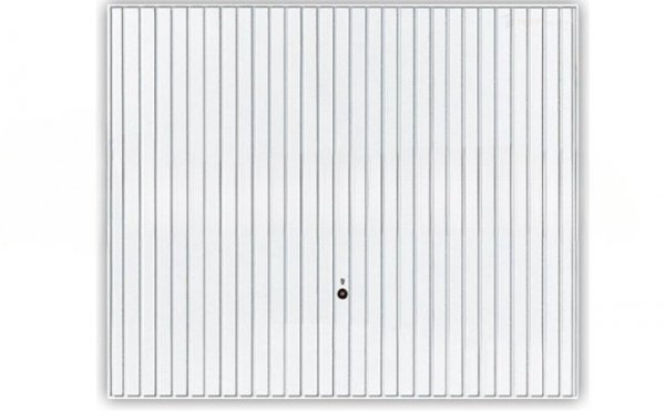 Brama uchylna Pearl N 80, 2375 x 2000, Pearlgrain, kolor biały RAL 9016